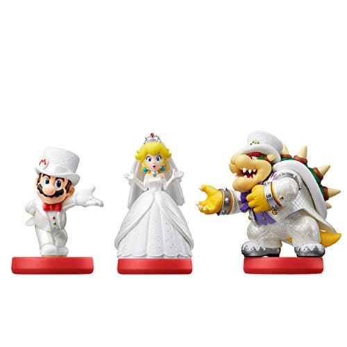 Amiibo комплект свадебные Марио, Пич, Боузер (Wedding Mario, Wedding Peach, Wedding Bowser) (Super Mario Odyssey)
