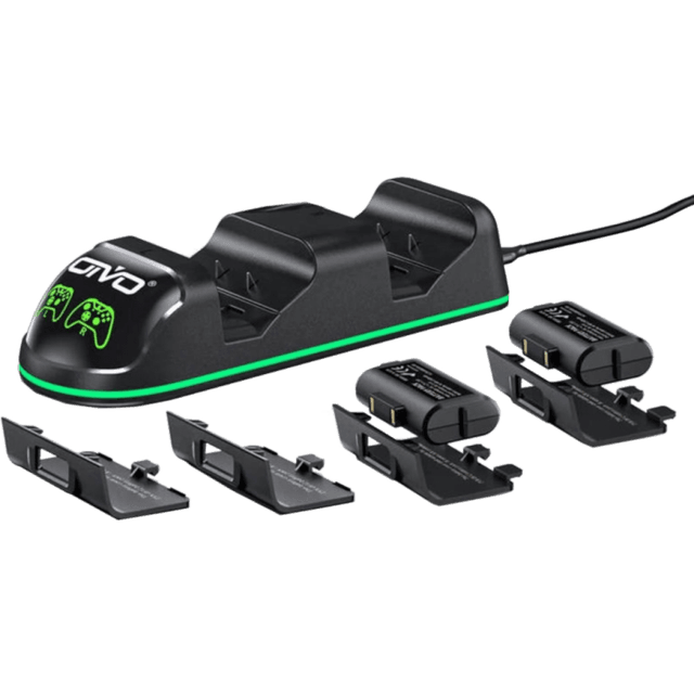 Зарядная станция для 2-x геймпадов + 2 аккумулятора 1300 mAh OIVO (IV-X131)