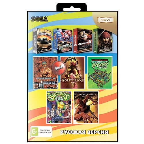 Игра 16-bit Сборник (9в1) (А-9001)