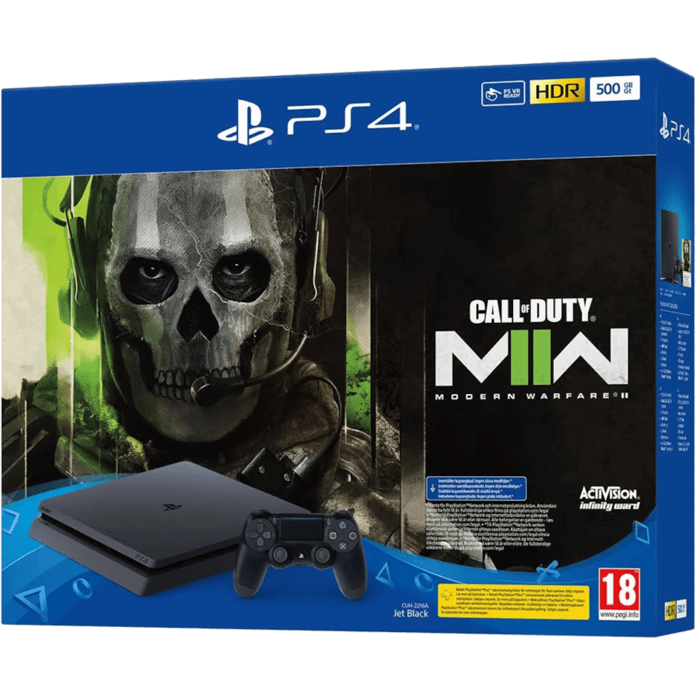 Sony PlayStation 4 Slim 500GB, черная (CUH-2216A) + Call of Duty: Modern Warfare II