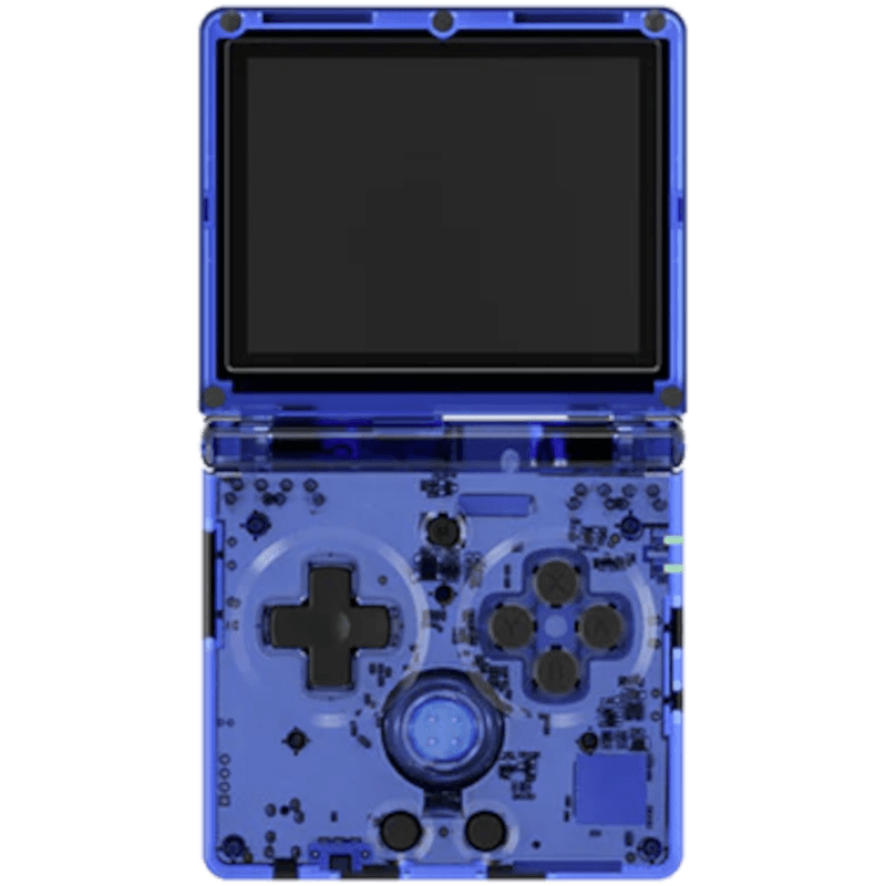 Портативная игровая приставка Anbernic RG35XXSP, transparent blue