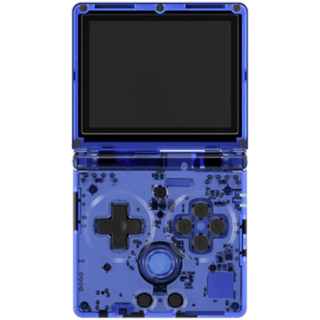 Портативная игровая приставка Anbernic RG35XXSP, transparent blue