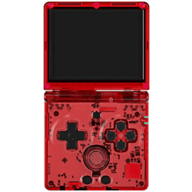 Портативная игровая приставка Anbernic RG35XXSP, transparent red