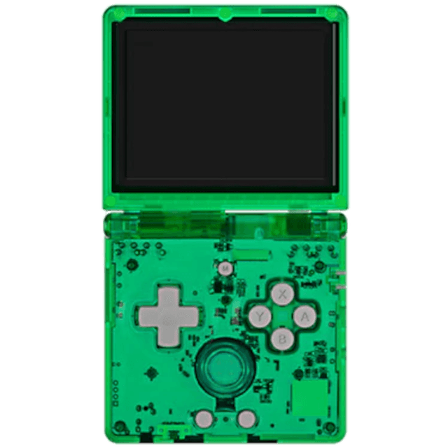 Портативная игровая приставка Anbernic RG35XXSP, transparent green